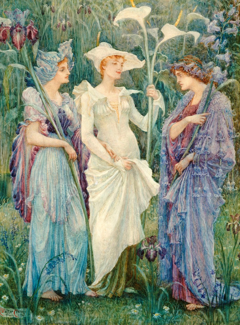 Forårets Fændrik, 1894 af Walter Crane