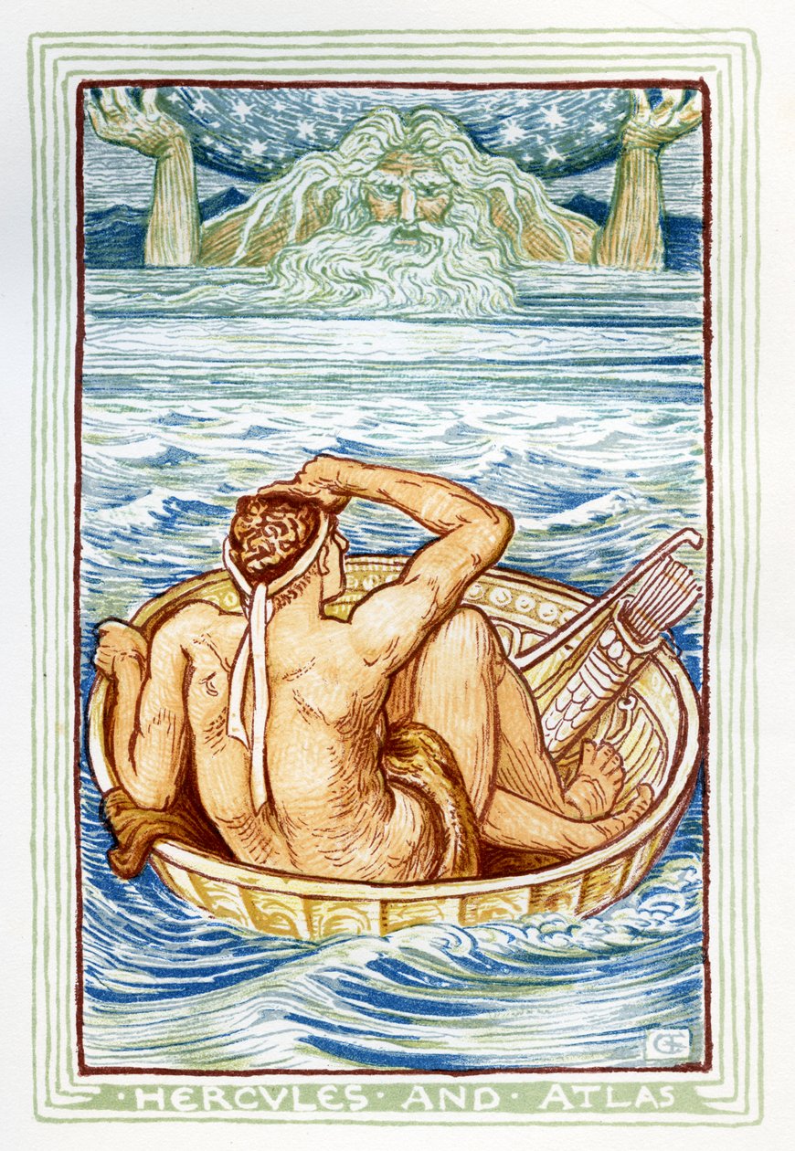 Hercules og Atlas af Walter Crane