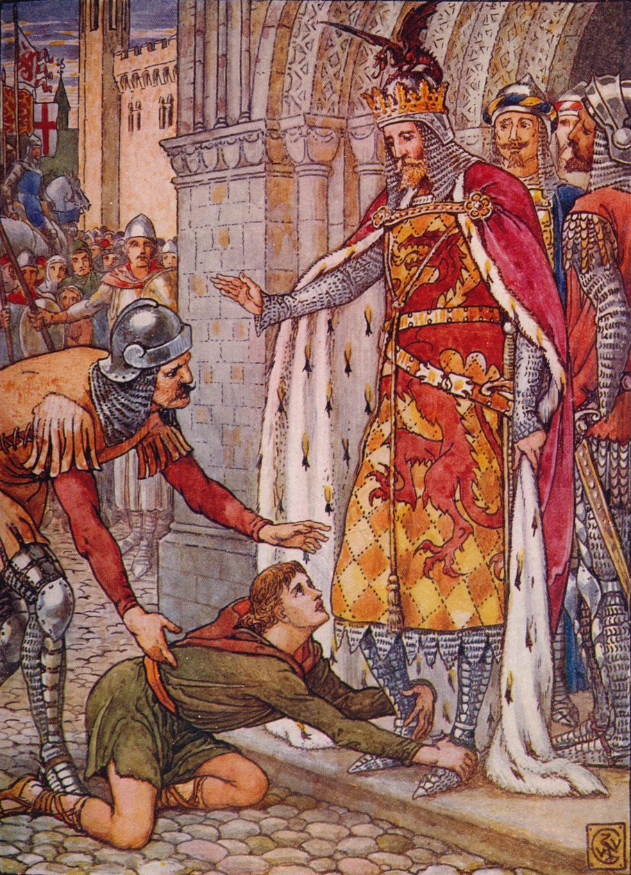 Young Owen appellerer til kongen, 1911. af Walter Crane