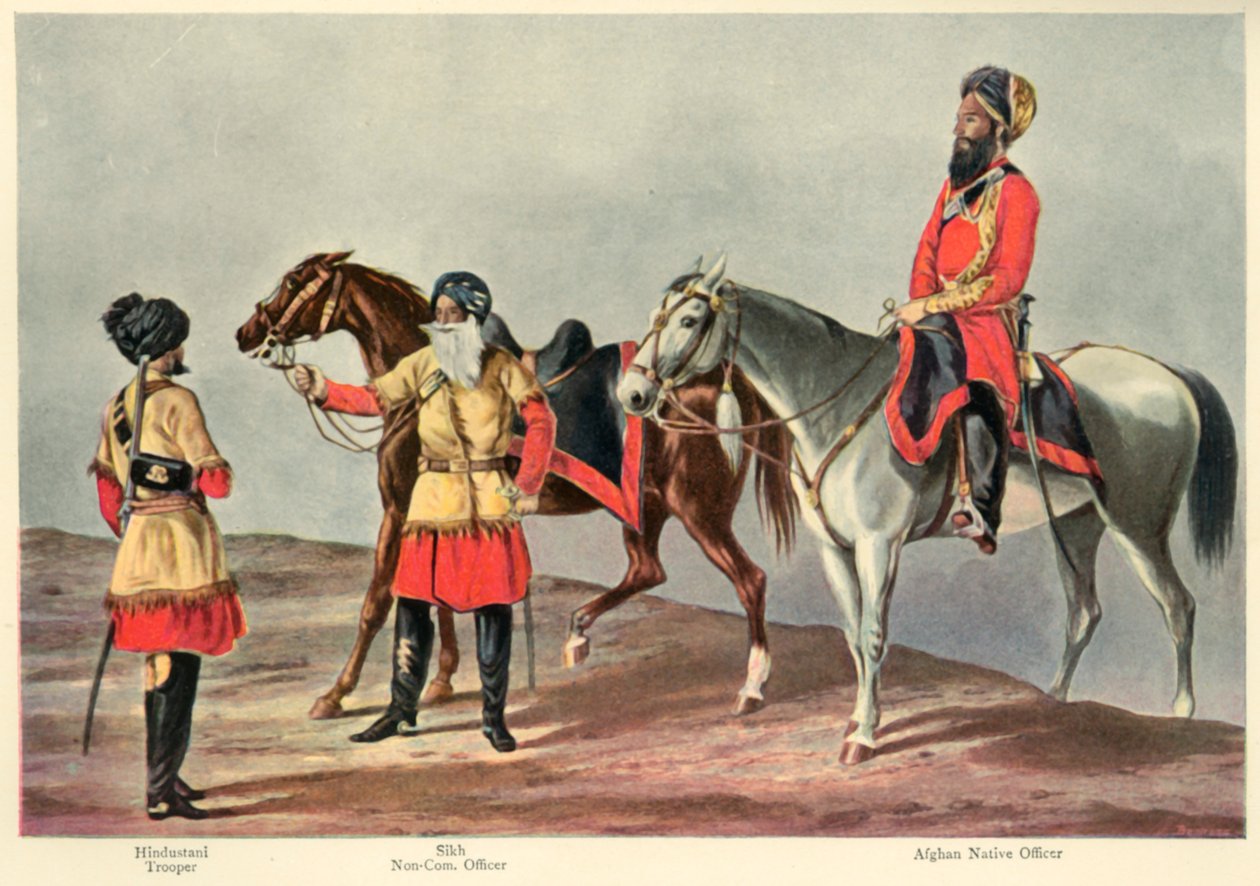 Det andet Punjab-kavaleri, 1901. af Walter Fane