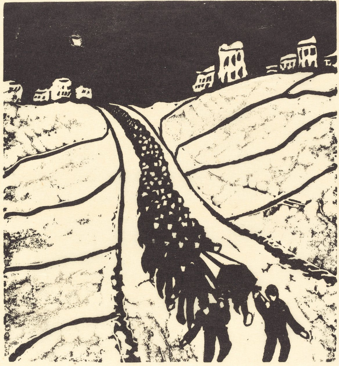 Begravelse, 1916. af Walter Gramatte