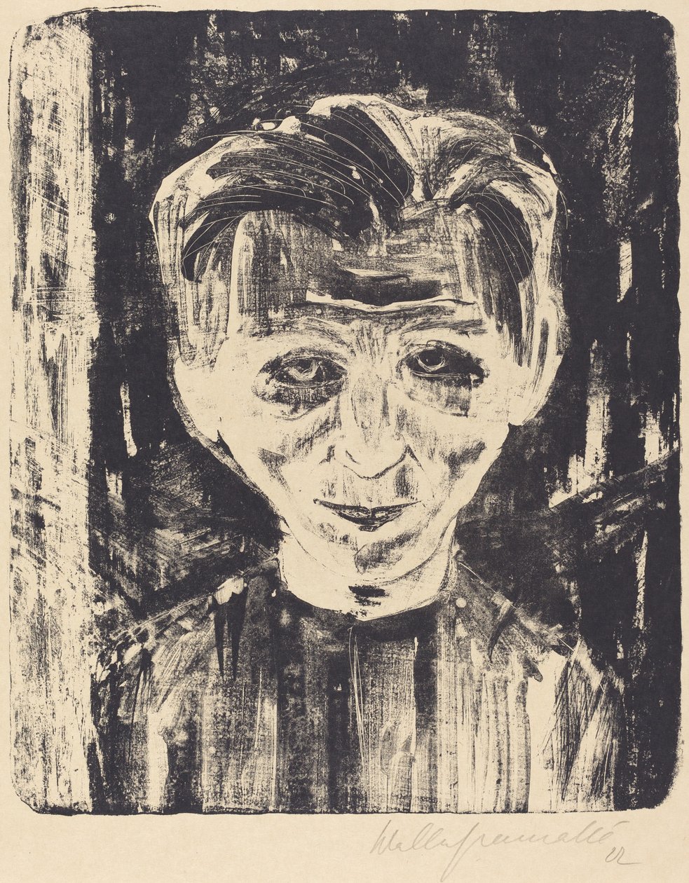 Selvportræt, 1922. af Walter Gramatte