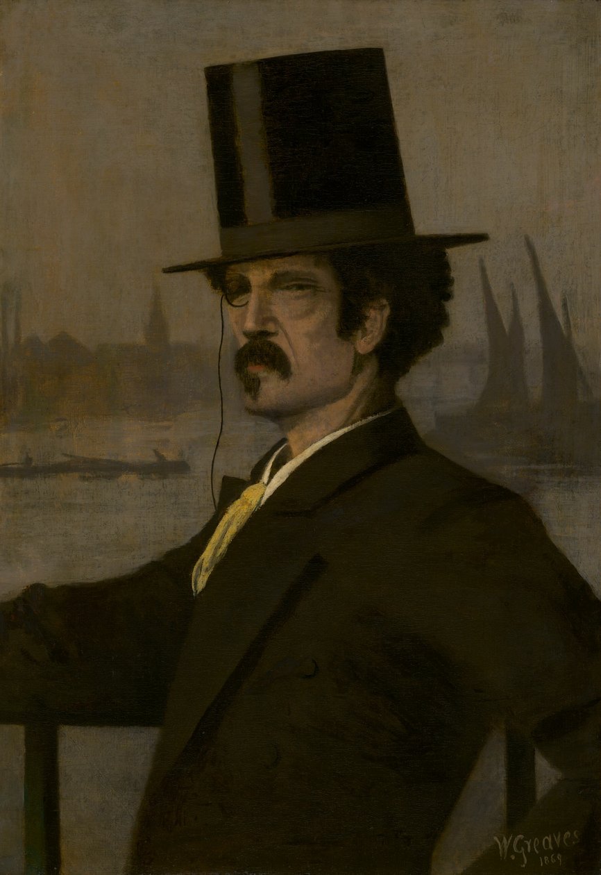 James McNeill Whistler, 1869. af Walter Greaves