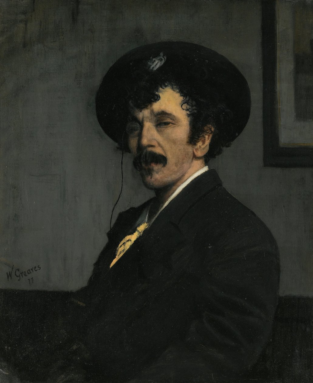Portræt af James Abbott McNeill Whistler af Walter Greaves