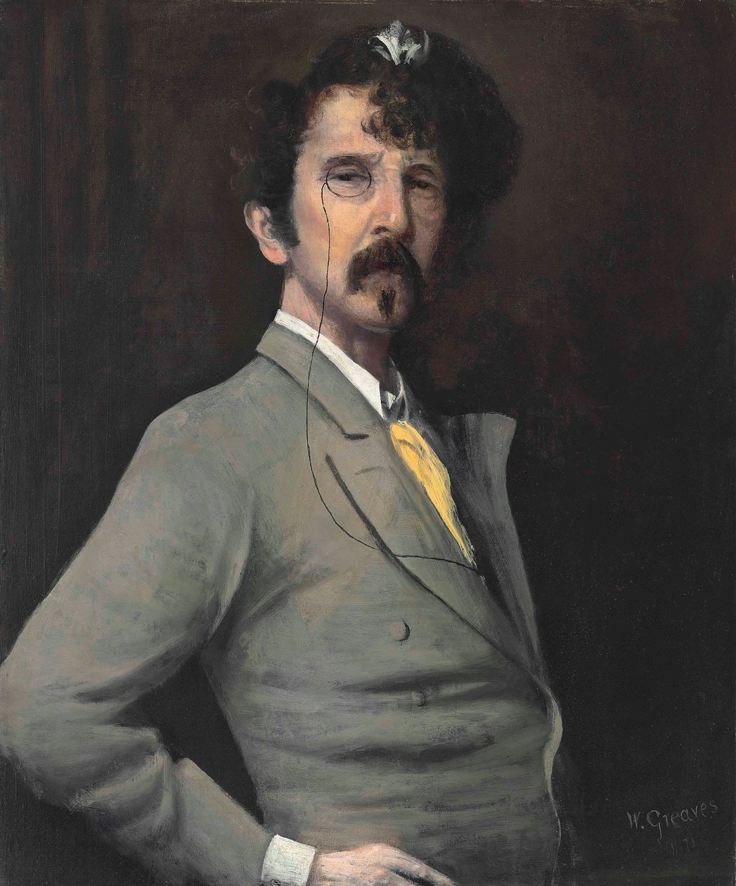 Portræt af James McNeill Whistler af Walter Greaves