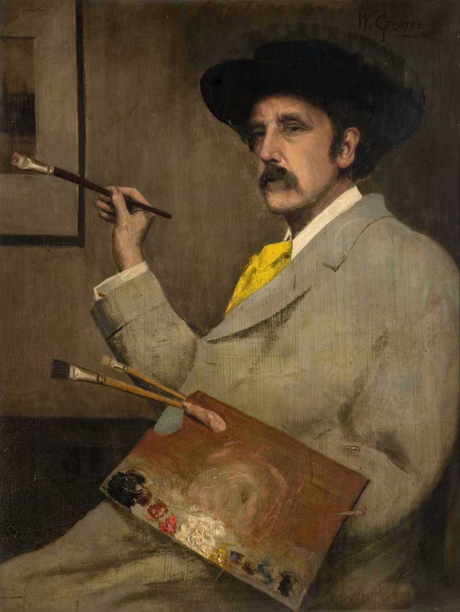 Portræt af kunstneren, 1910. af Walter Greaves