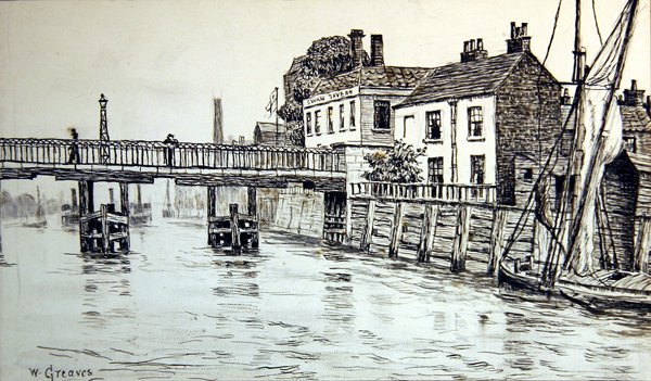 Swan Tavern, Battersea af Walter Greaves