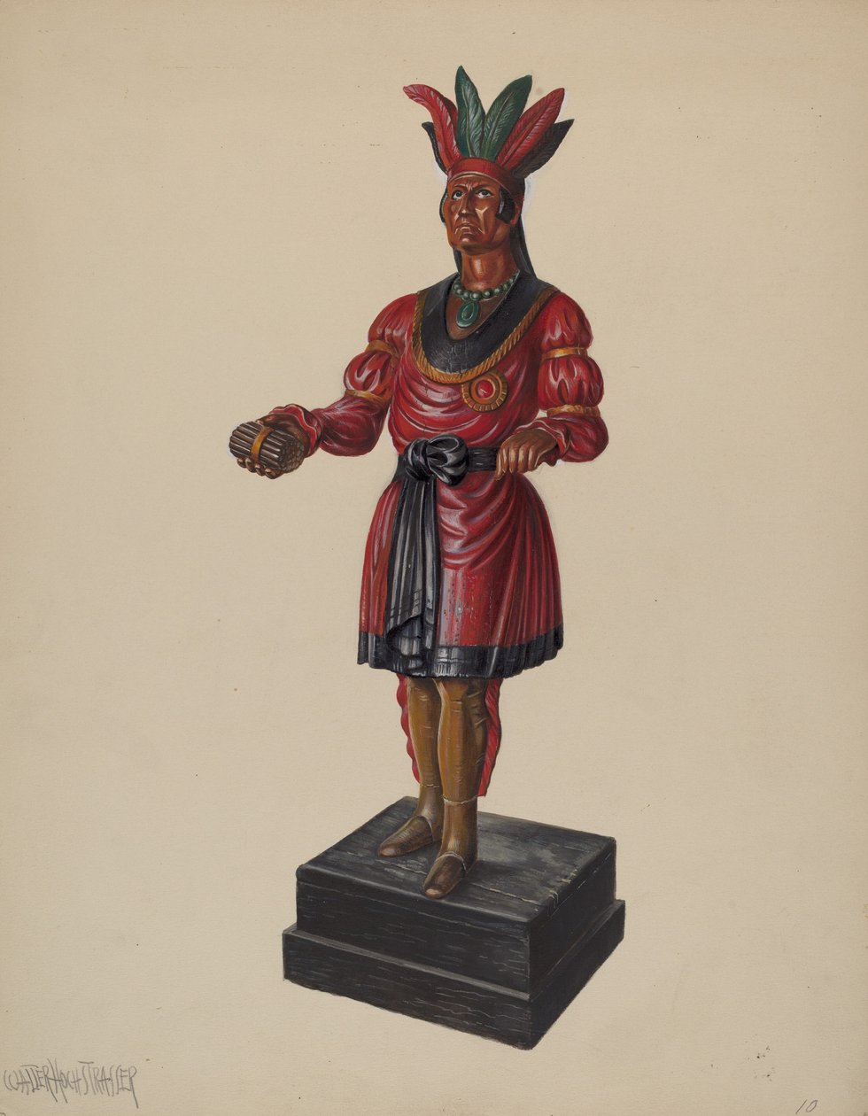 Cigarbutik indisk, ca. 1937. af Walter Hochstrasser