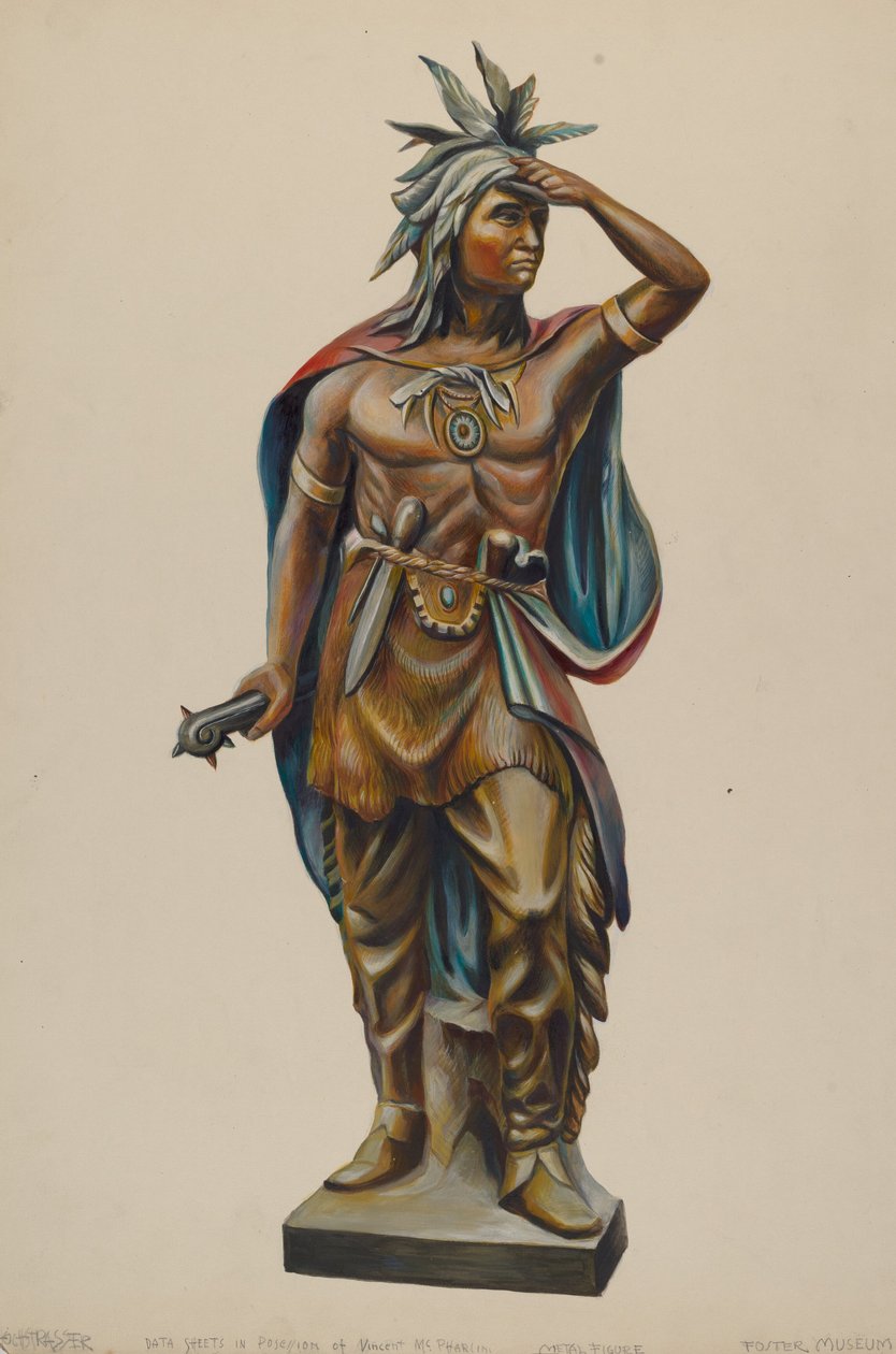 Cigarbutik indisk, ca. 1938. af Walter Hochstrasser