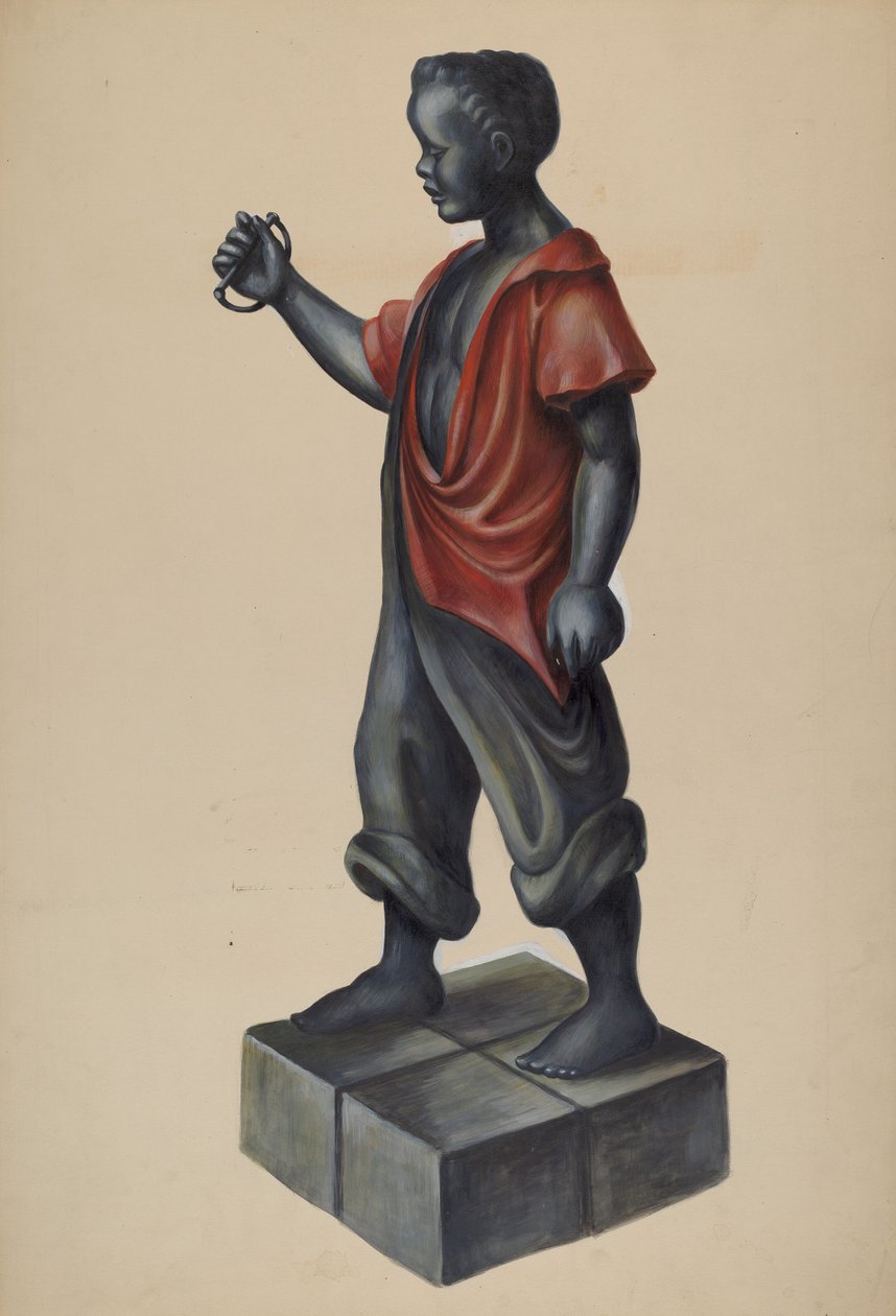 Hitching Post, ca. 1937. af Walter Hochstrasser