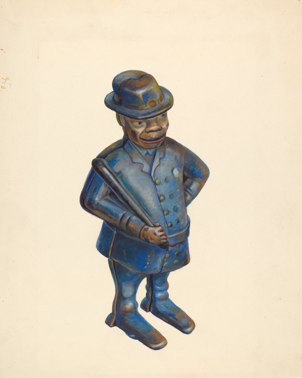 Legetøjsbank: Politimand, ca. 1939. af Walter Hochstrasser