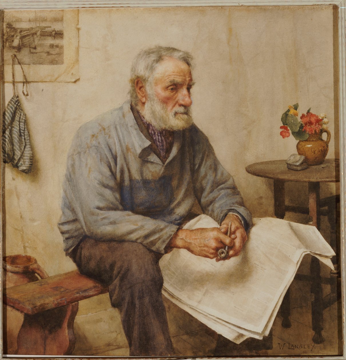 Et øjebliks hvile af Walter Langley