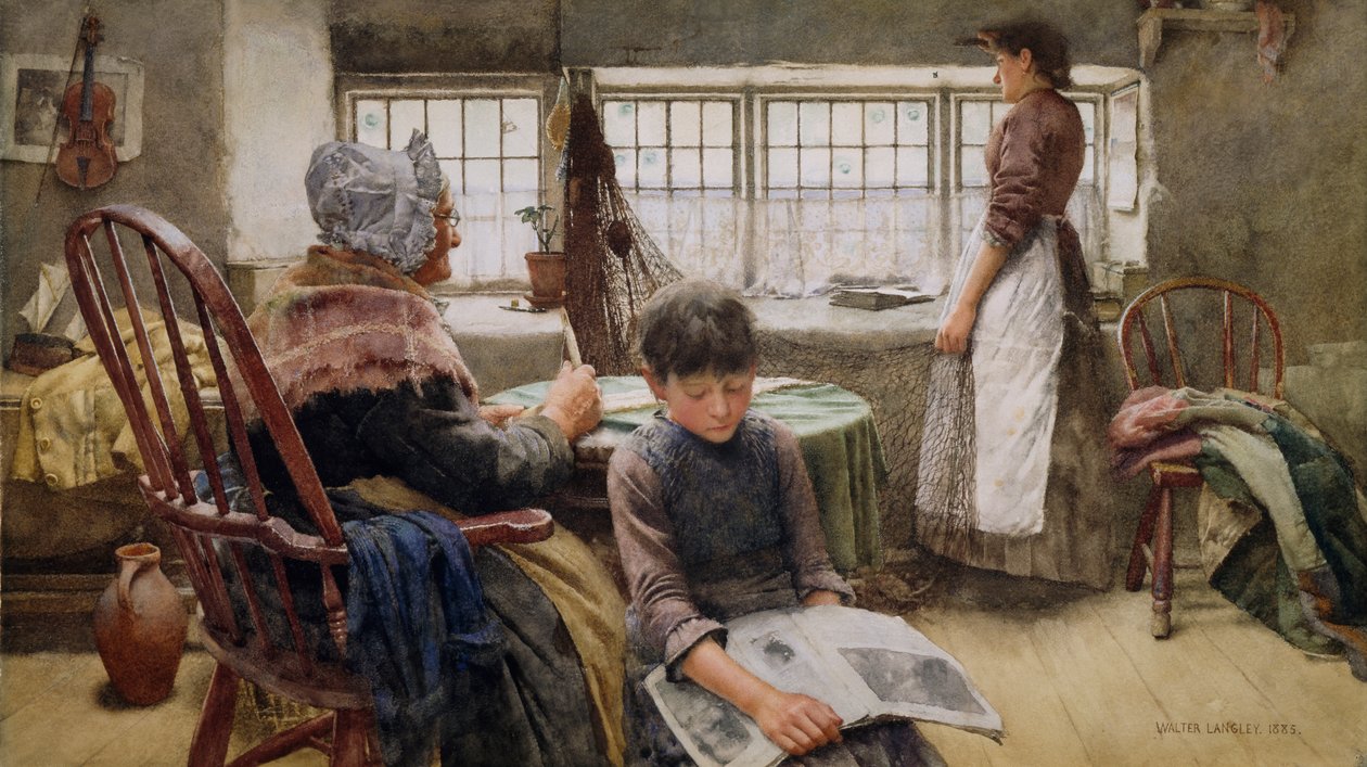 Erindringer, 1885 af Walter Langley