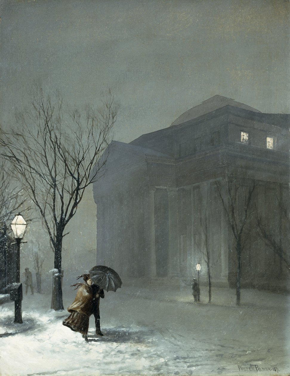 Albany i sneen af Walter Launt Palmer