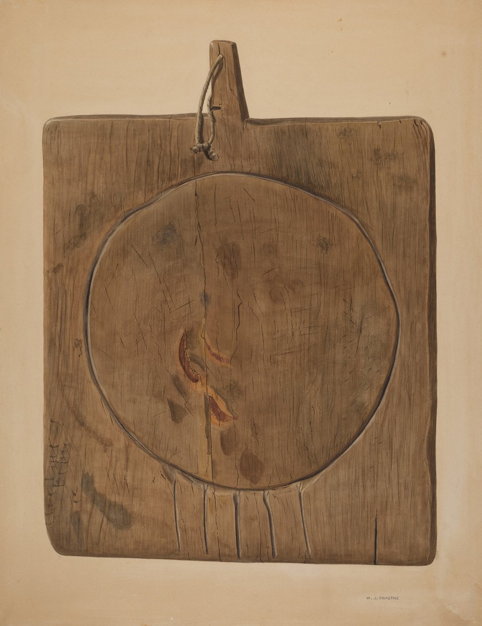 Ostedræningsbræt, 19351942. af Walter Praefke