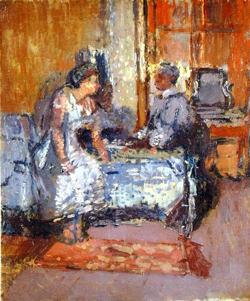 Shuttered Sunlight, ca. 1912 (olie på lærred) af Walter Richard Sickert