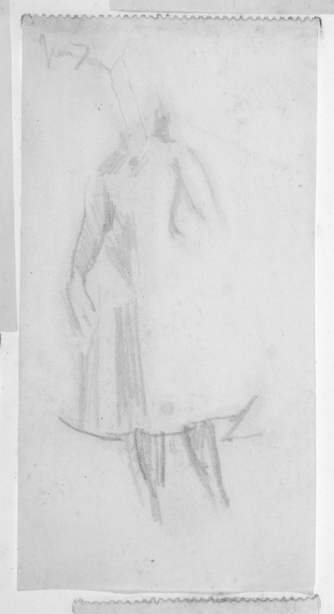 Skitse af en kvindeskikkelse af Walter Richard Sickert