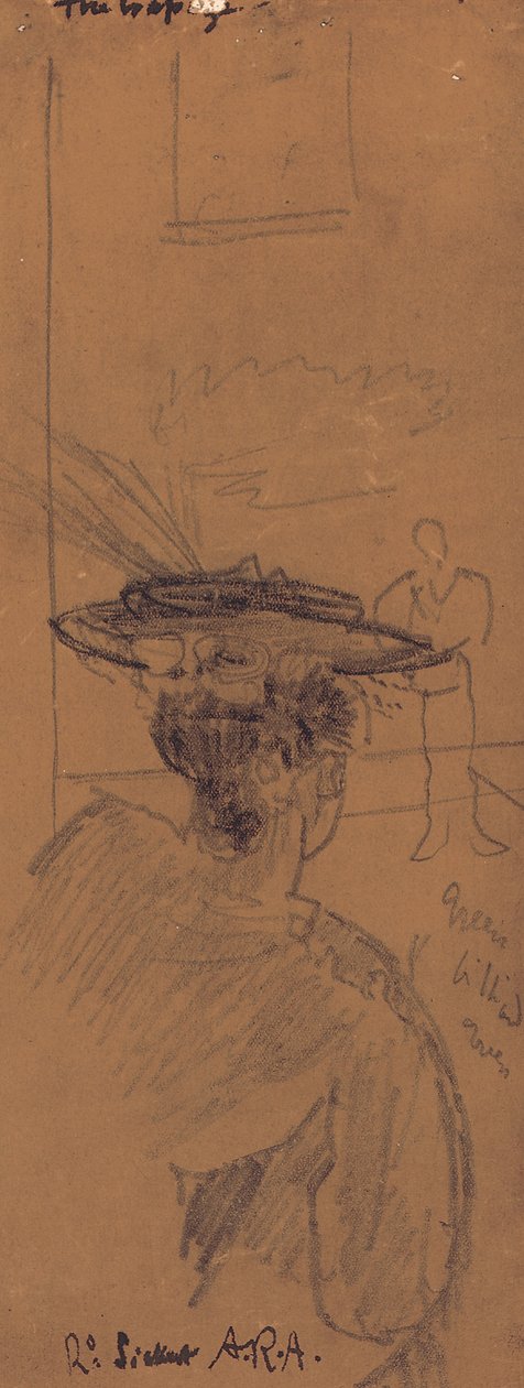 Trapezen (blyant) af Walter Richard Sickert