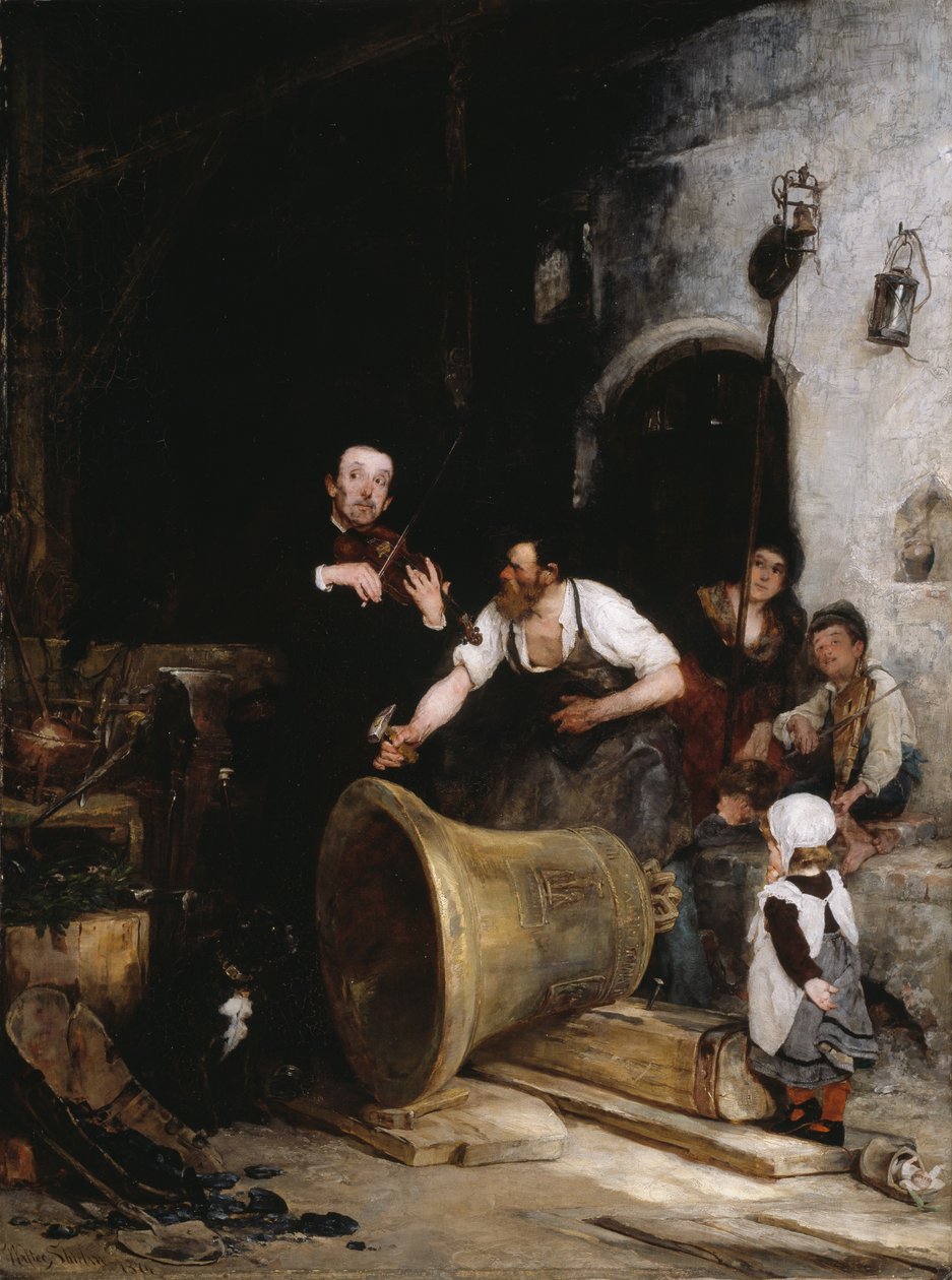 Toning the Bell, 1874. af Walter Shirlaw