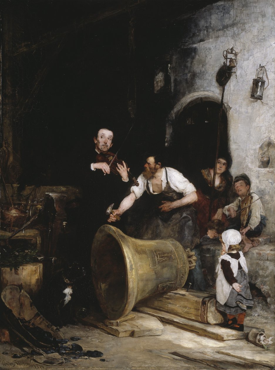 Toning the Bell, 1874 af Walter Shirlaw