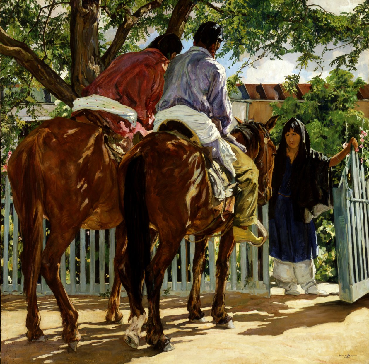 Ringere, ca. 1926. af Walter Ufer