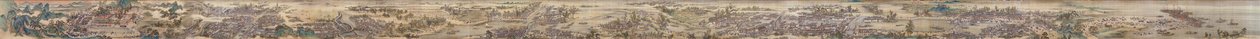 Wang Hui og andre. Kejser Kangxi på tur i syd. 9. håndrulle af et sæt. 1691-98. af Wang Hui
