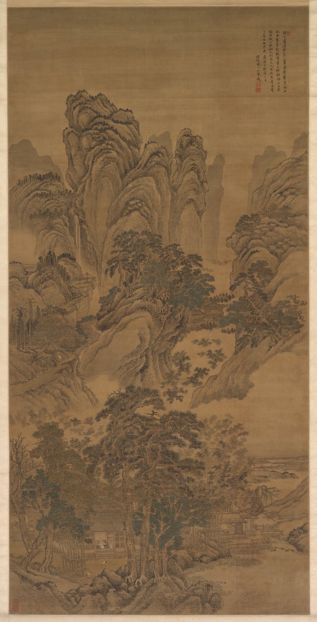 Landskab af Wang Hui
