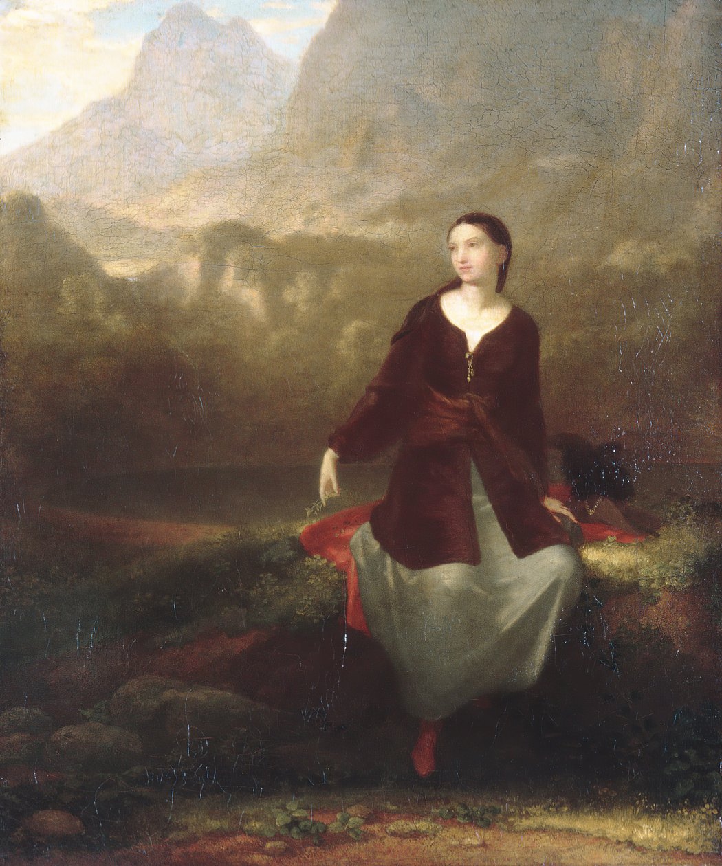 Den spanske pige i reverie, 1831. af Washington Allston