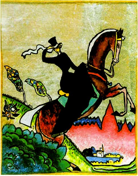 En ridende amazone af Wassily Kandinsky