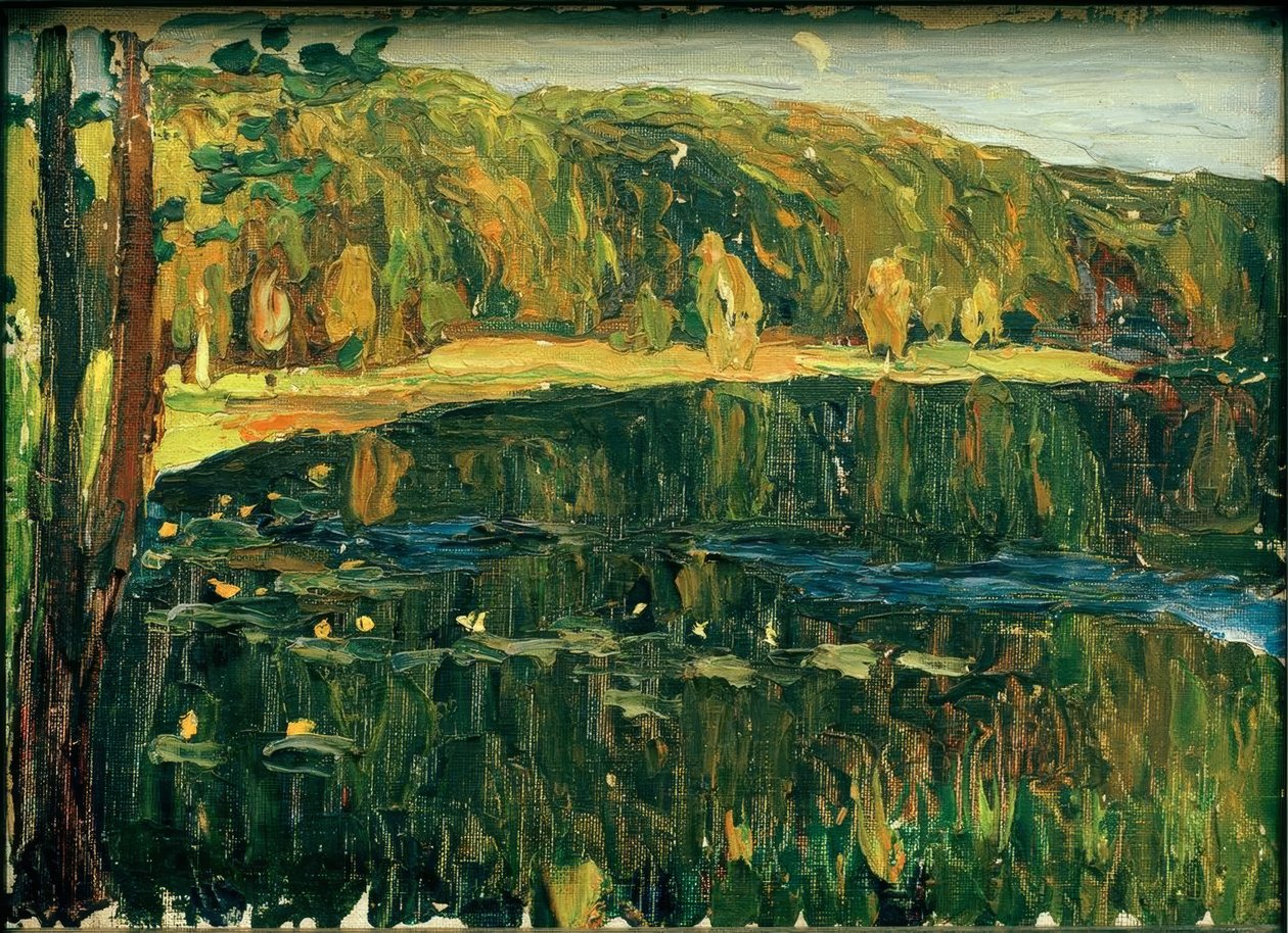 Akhtyrka - Dark Lake af Wassily Kandinsky