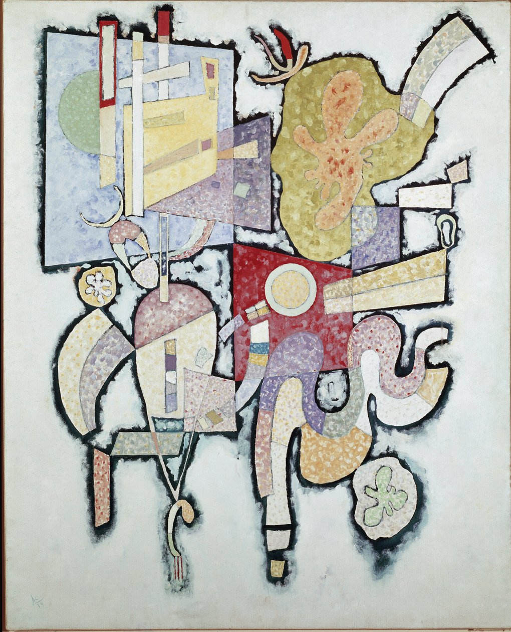 Tvetydighed - Maleri af Vassily Kandinsky (eller Wassily Kandinski eller Kandinskij, 1866-1944), 1939. Paris, Musee National dArt Moderne, Centre Pompidou af Wassily Kandinsky