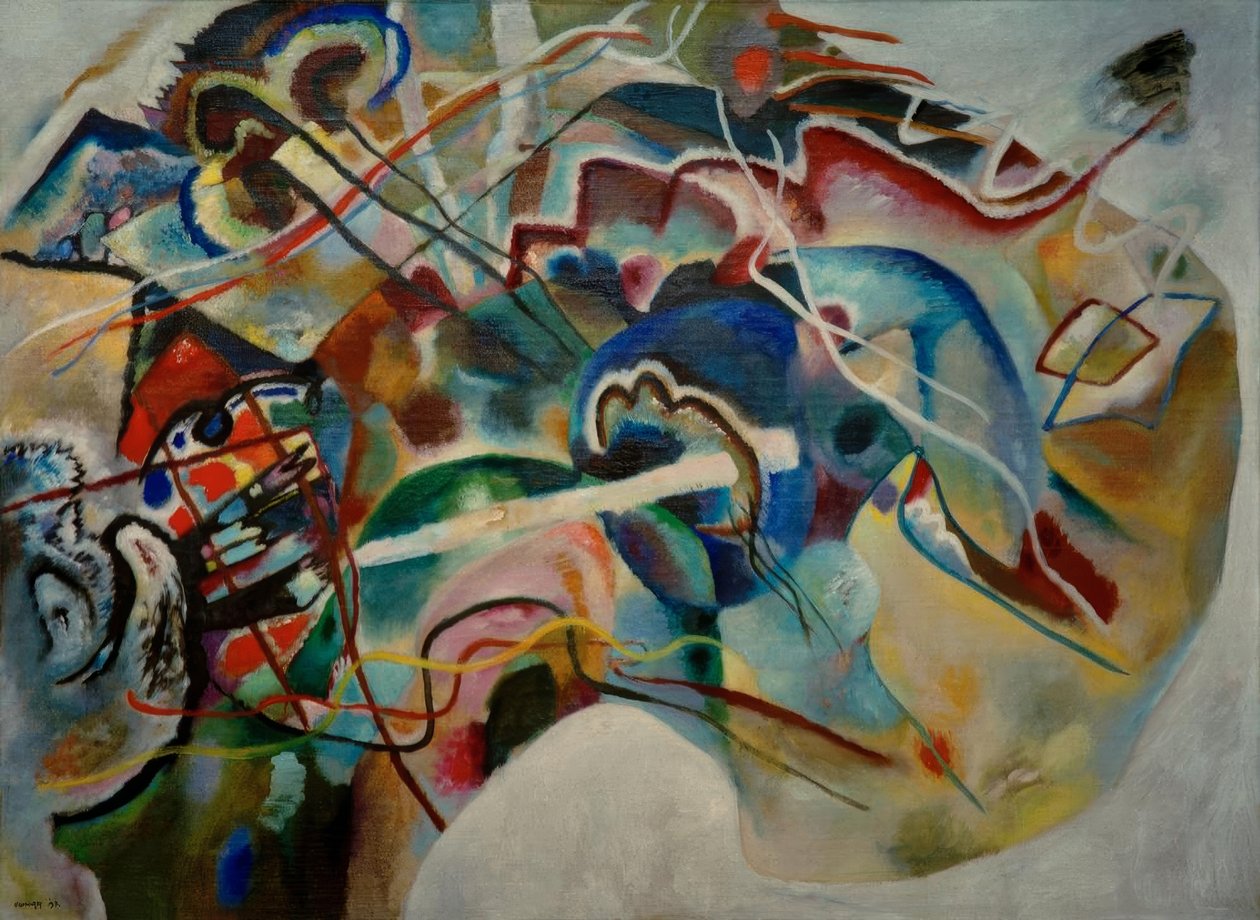 Billede med hvid kant (Moskva) af Wassily Kandinsky
