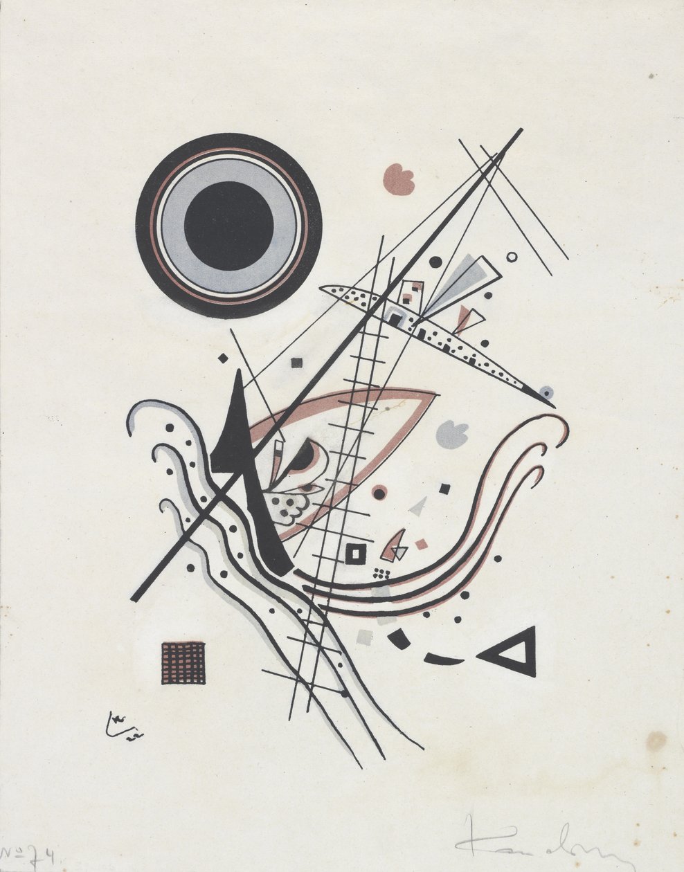 Blau (blå), 1922 af Wassily Kandinsky