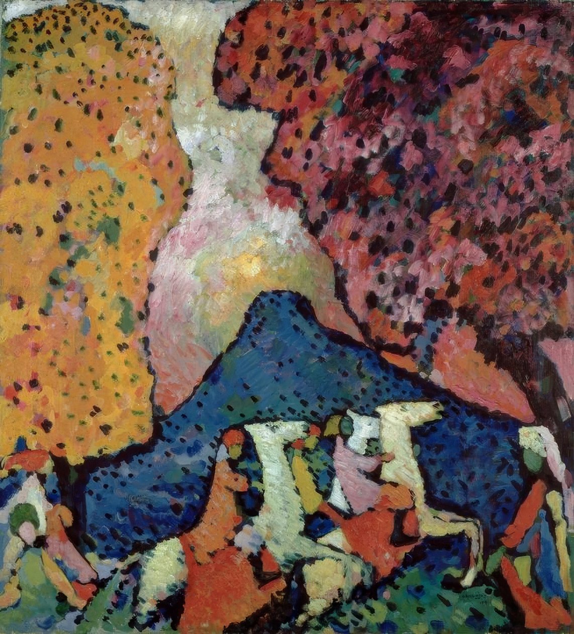 Blåt bjerg af Wassily Kandinsky