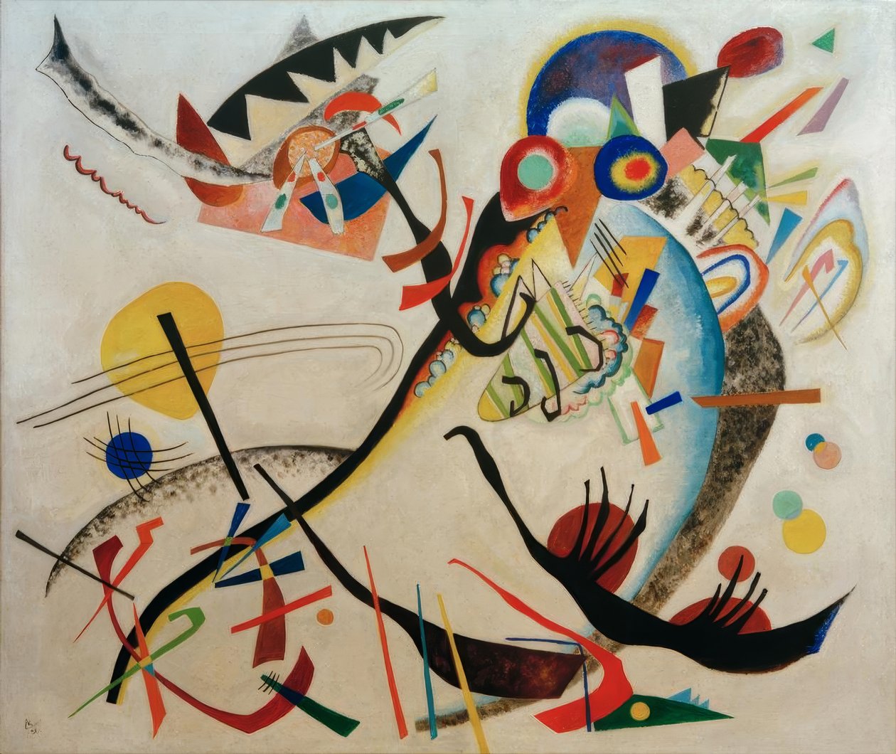 Blåt segment af Wassily Kandinsky