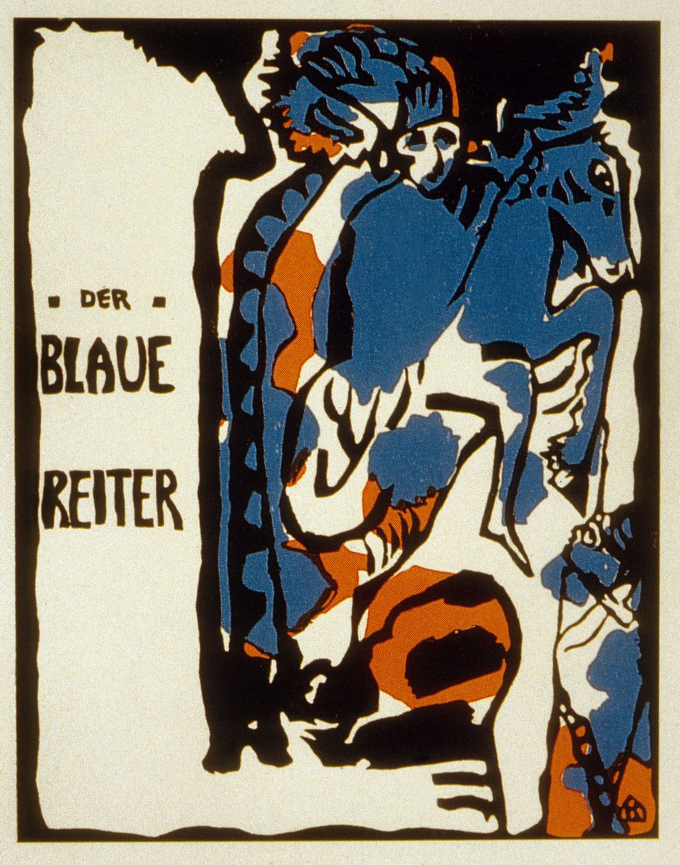Omslag af Blaue Reiter almanak, 1912 farve litho af Wassily Kandinsky