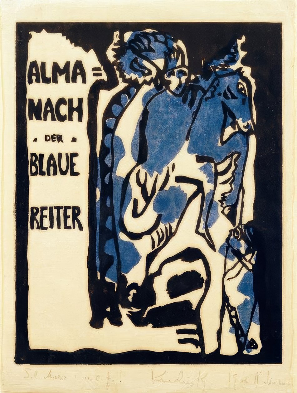 Den blå rytter af Wassily Kandinsky
