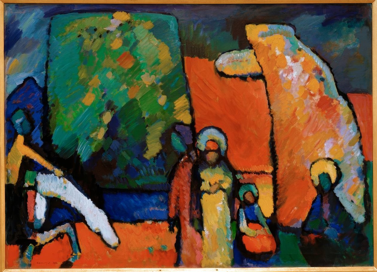 Improvisation 2 (begravelsesmarsch) af Wassily Kandinsky