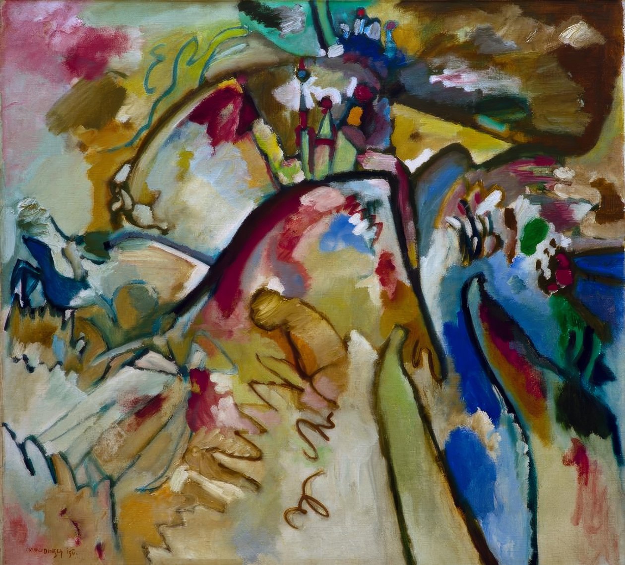 Improvisation 21a af Wassily Kandinsky
