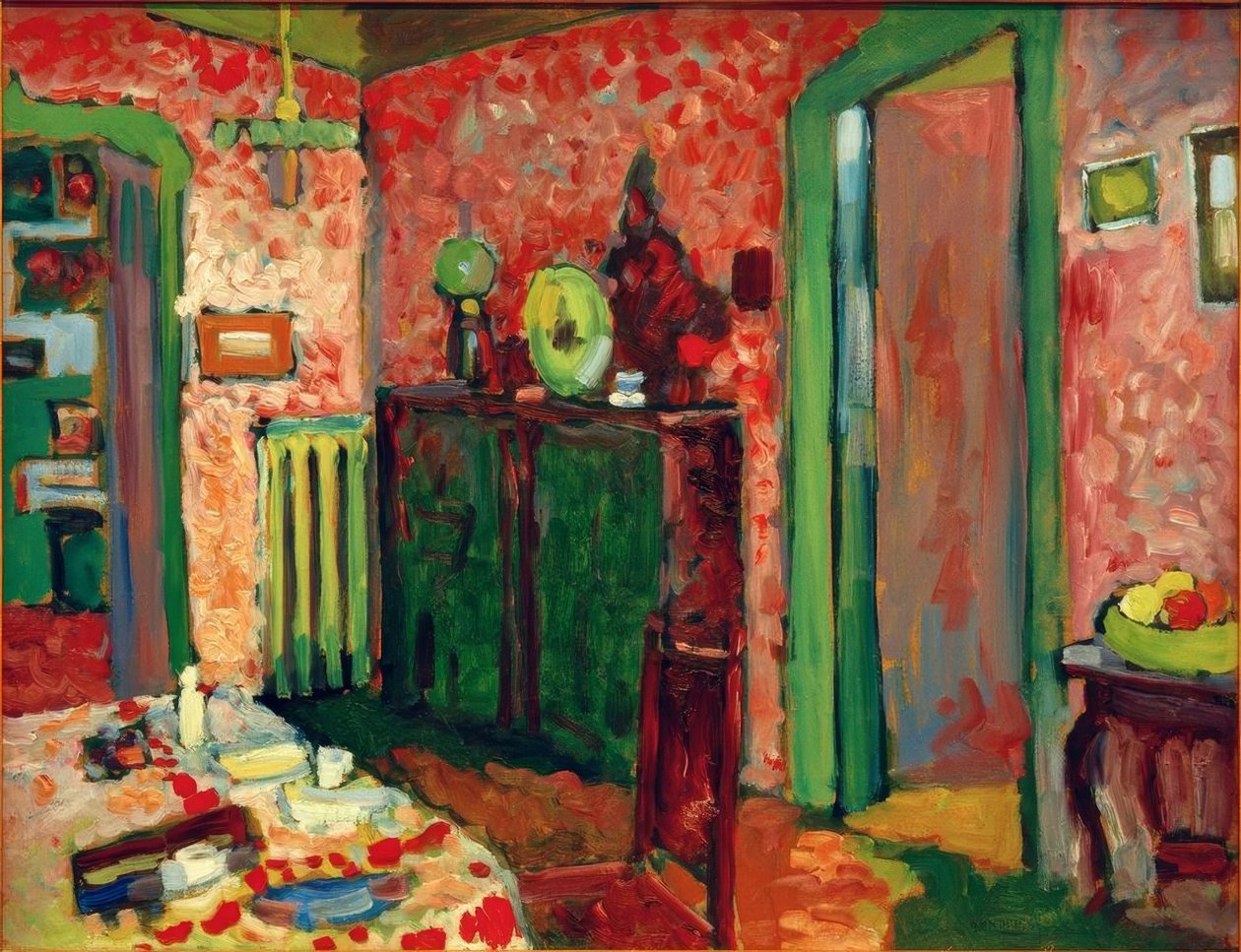 Interiør (min spisestue) af Wassily Kandinsky