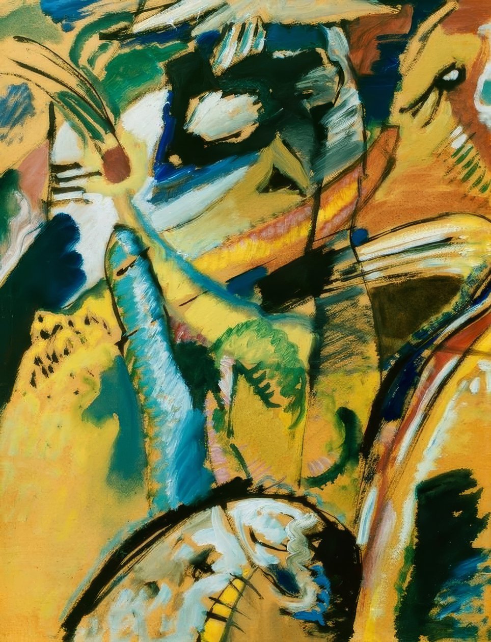 Lille undersøgelse til vægmaleriet til Edwin R. Campbell nr. 3 af Wassily Kandinsky