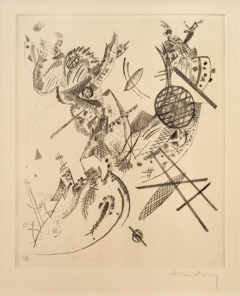 Små verdener XII af Wassily Kandinsky