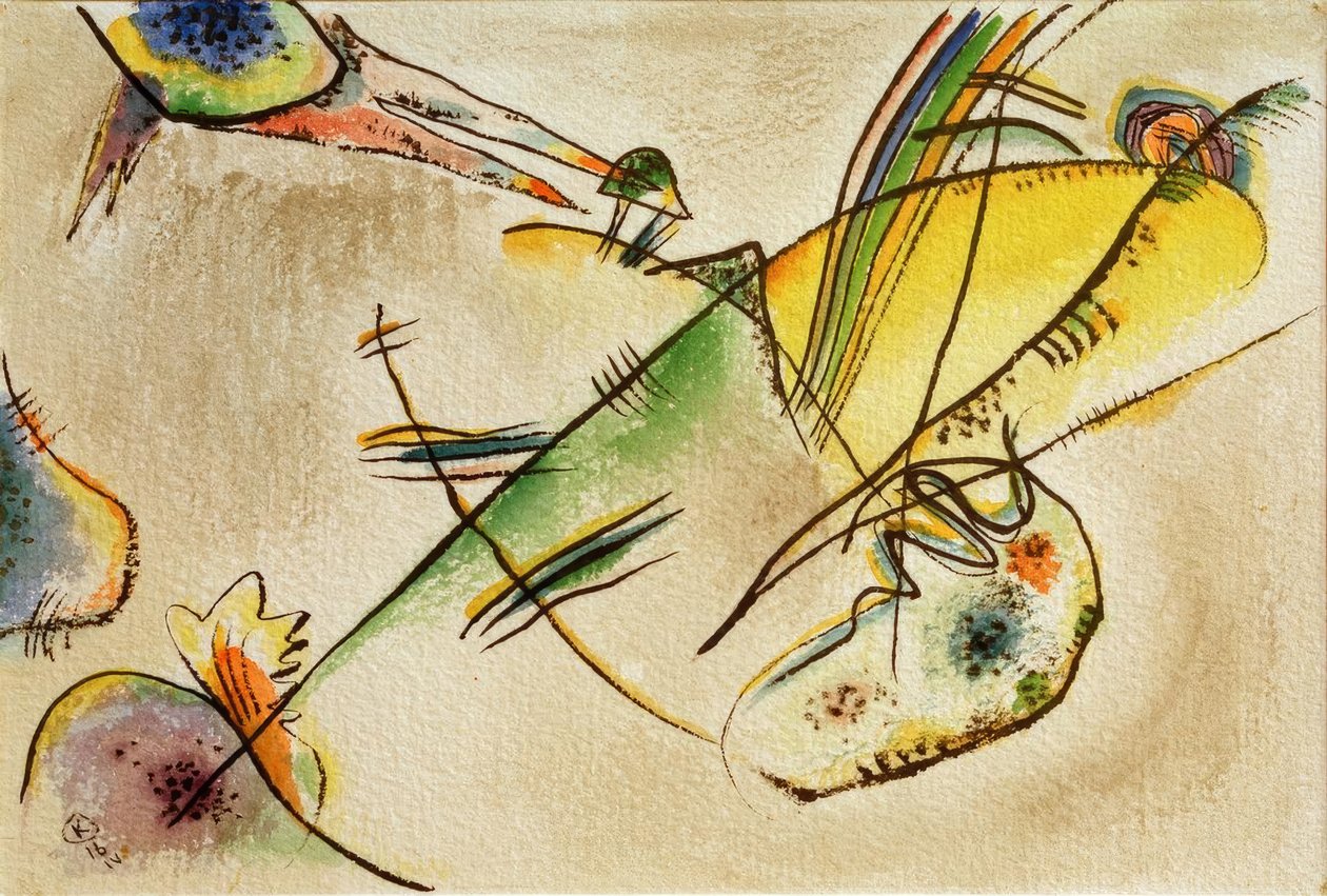 Sammensætning B af Wassily Kandinsky