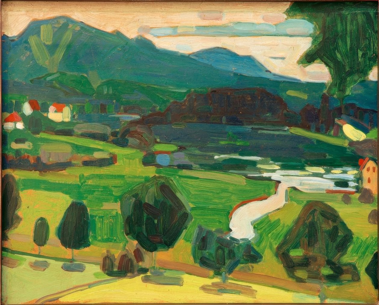 Murnau udsigt over Staffelsee af Wassily Kandinsky