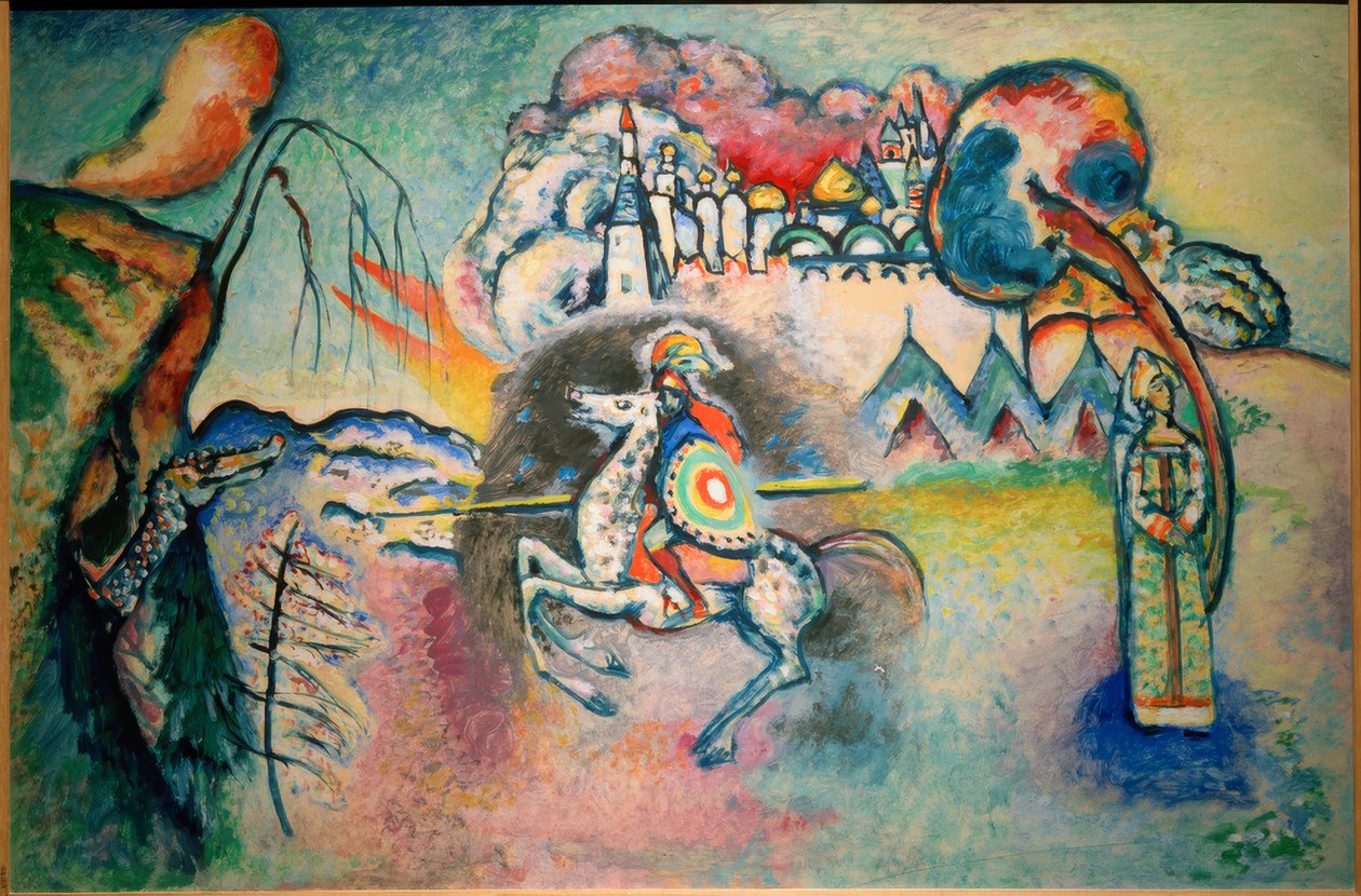 Reiter, St. George af Wassily Kandinsky