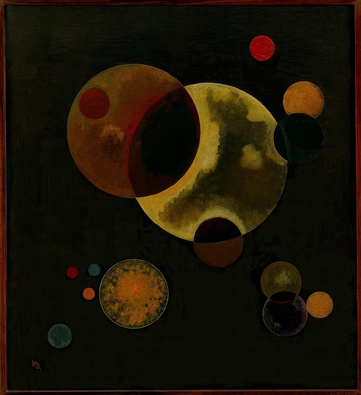 Tunge cirkler af Wassily Kandinsky