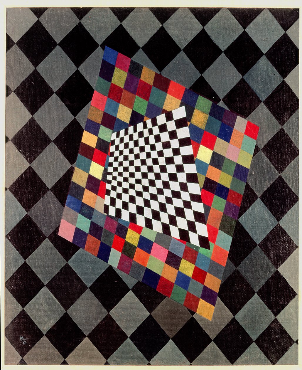 Square, 1927 (panel) af Wassily Kandinsky