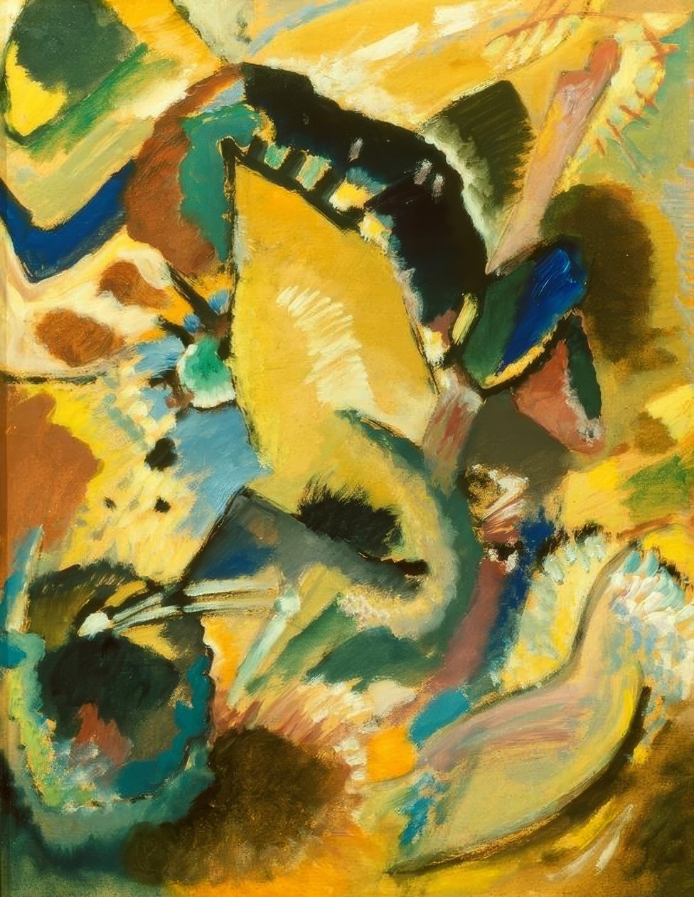 Undersøgelse til vægmaleriet til Edwin R. Campbell nr. 2 af Wassily Kandinsky