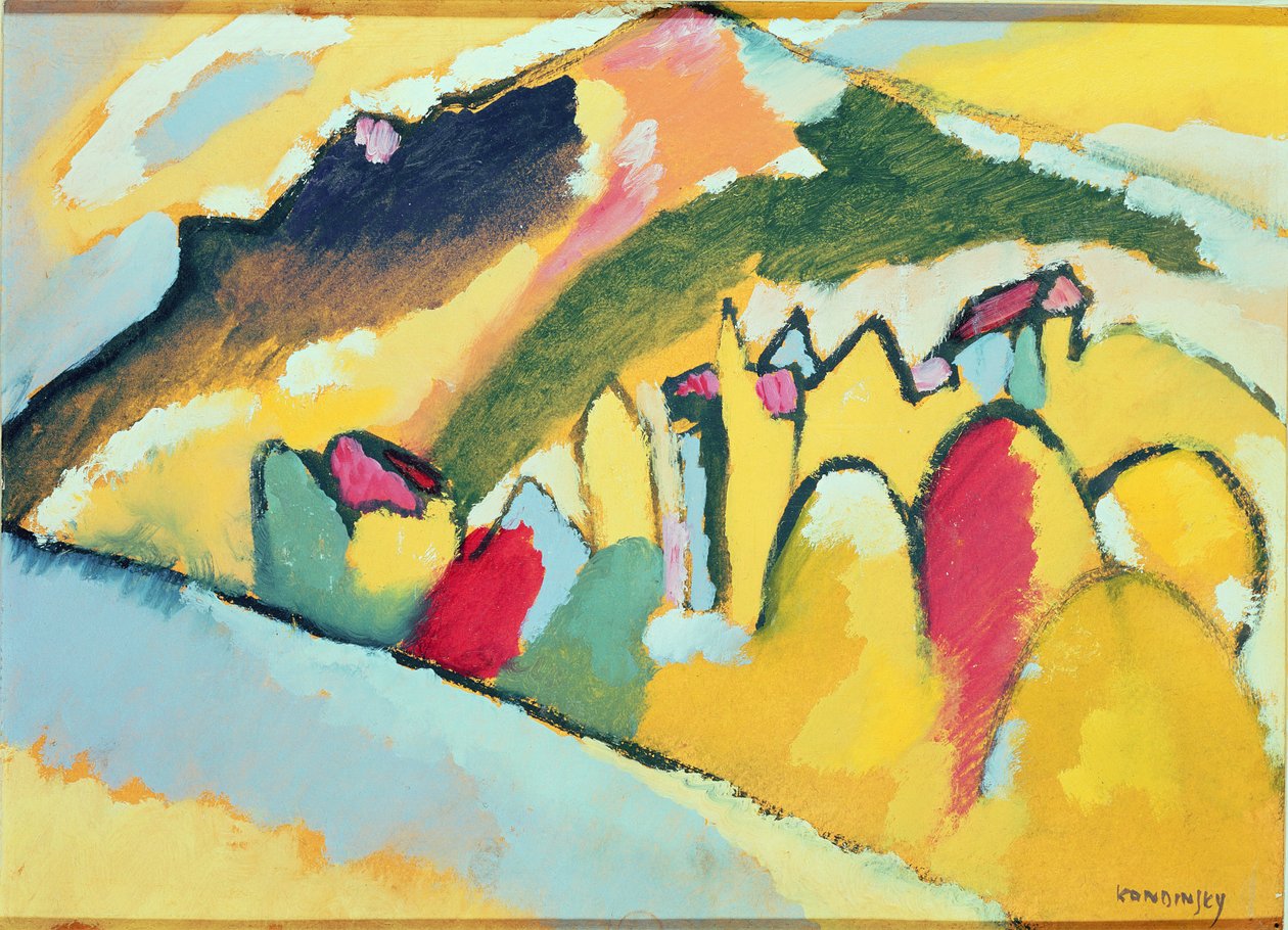 Studie i efteråret nr. 1, 1910 af Wassily Kandinsky