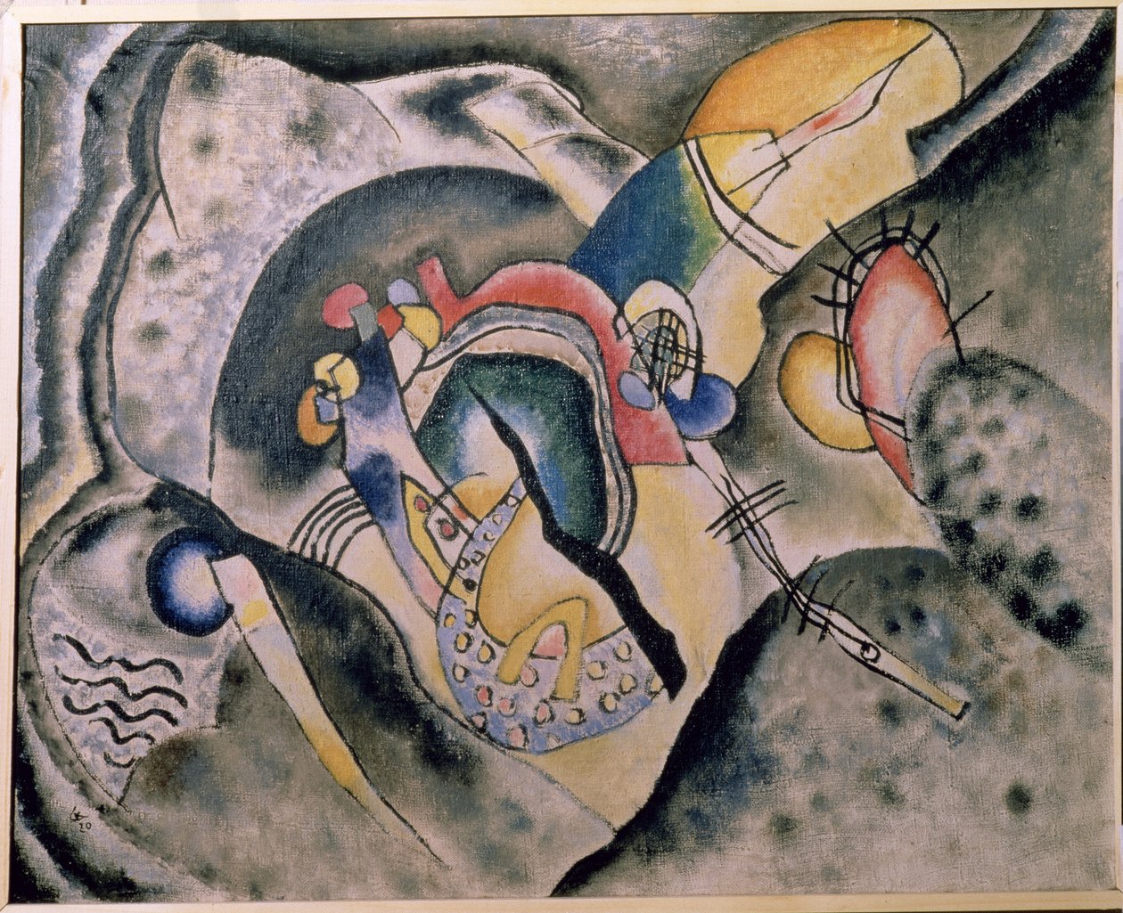 Det sorte slag, 1920 af Wassily Kandinsky